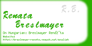 renata breslmayer business card